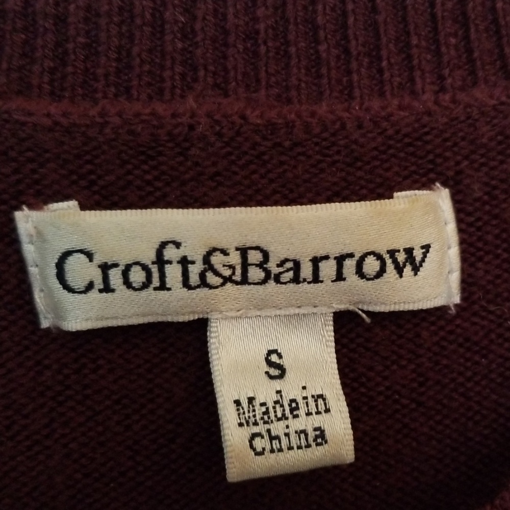 Croft & Barrow Maroon Cardigan - Picture 5 of 7